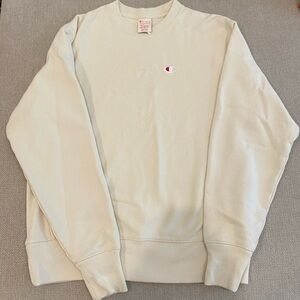 Men’s Champion Reverse Weave Crewneck Sweatshirt Off-White